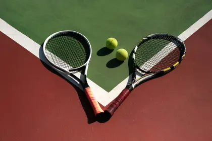 Tennis Court Harmony — 400-piece jigsaw puzzle