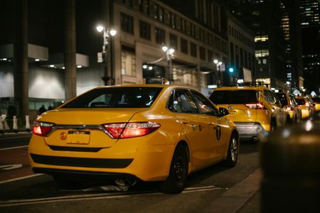 Midnight Taxi Queue — 100-piece jigsaw puzzle
