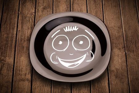Smiling Face Plate — 500-piece jigsaw puzzle