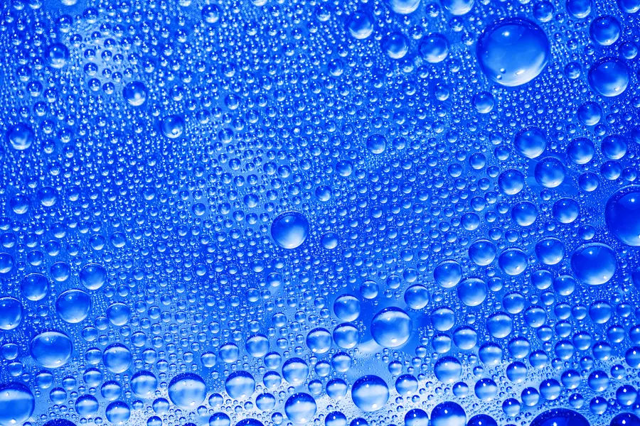 Blue Droplet Symphony — 64-piece jigsaw puzzle