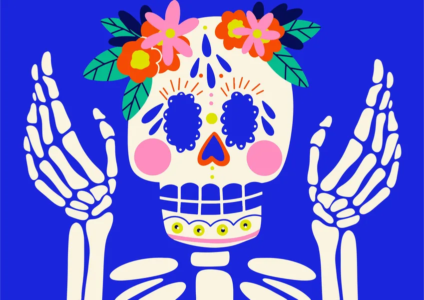 Festive Skeleton Art — 400-piece jigsaw puzzle