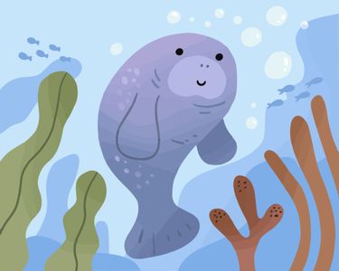 Gentle Sea Cow — 200-piece jigsaw puzzle