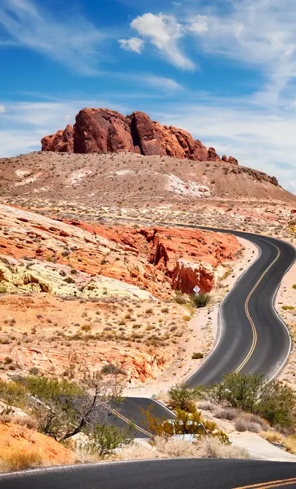 Winding Desert Highway — 100-piece jigsaw puzzle