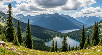 Majestic Mountain View — 400-piece jigsaw puzzle