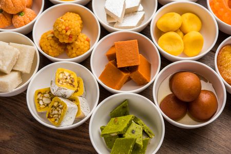 Assorted Indian Sweets — 100-piece jigsaw puzzle