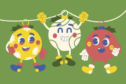Festive Ornament Friends — 300-piece jigsaw puzzle