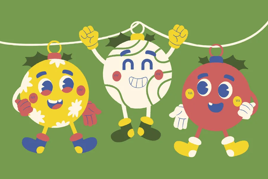 Festive Ornament Friends — 300-piece jigsaw puzzle