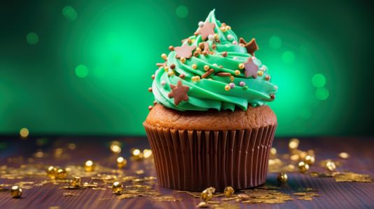 Festive Cupcake Delight — 100-piece jigsaw puzzle