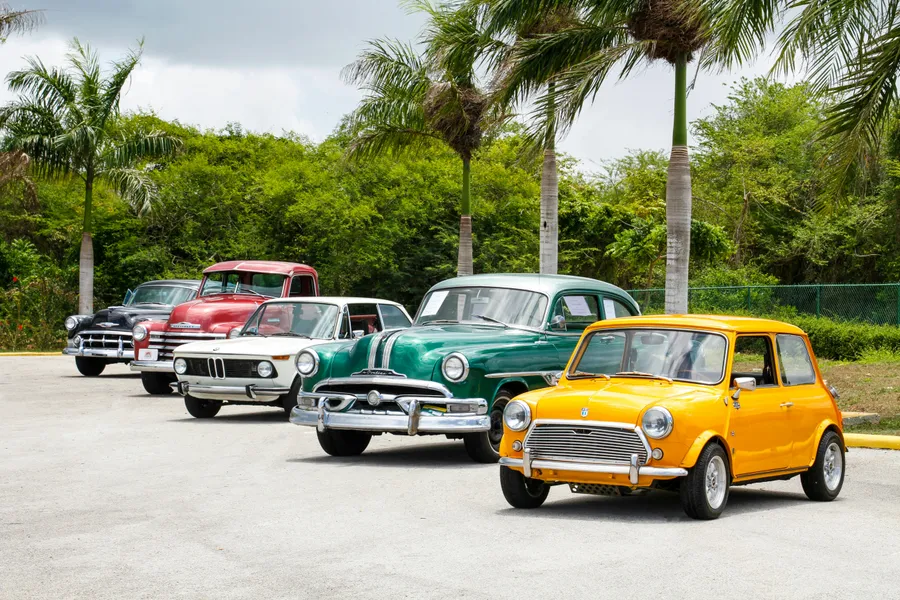 Vintage Car Lineup — 300-piece jigsaw puzzle