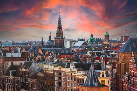 Amsterdam Skyline at Dusk — 150-piece jigsaw puzzle