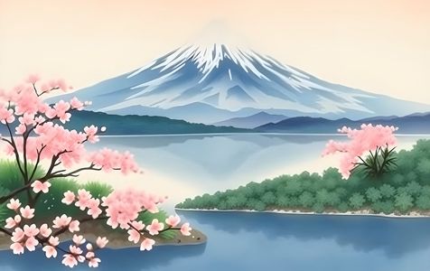 Tranquil Cherry Blossoms — 200-piece jigsaw puzzle