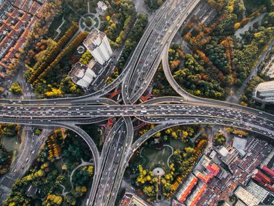 Intricate Urban Interchange — 300-piece jigsaw puzzle