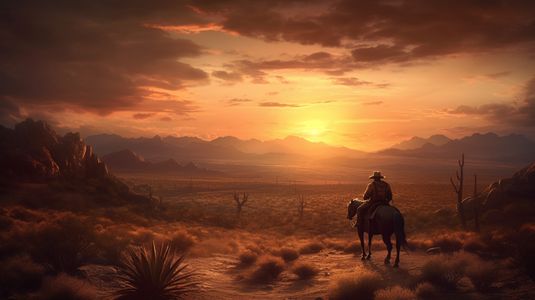 Desert Sunset Ride — 100-piece jigsaw puzzle