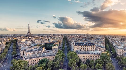 Parisian Sunset Skyline — 300-piece jigsaw puzzle