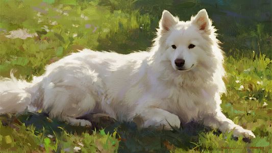 Gentle White Companion — 400-piece jigsaw puzzle