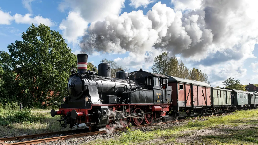 Vintage Steam Locomotive — 200-piece jigsaw puzzle