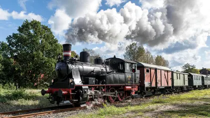 Vintage Steam Locomotive — 200-piece jigsaw puzzle