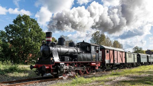 Vintage Steam Locomotive — 200-piece jigsaw puzzle