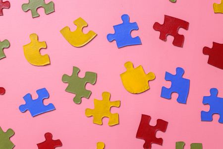 Colorful Puzzle Chaos — 300-piece jigsaw puzzle