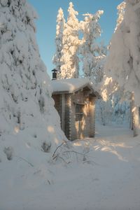 Snowy Woodland Cabin — 100-piece jigsaw puzzle