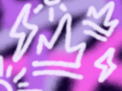 Neon Dream Scribbles — 400-piece jigsaw puzzle
