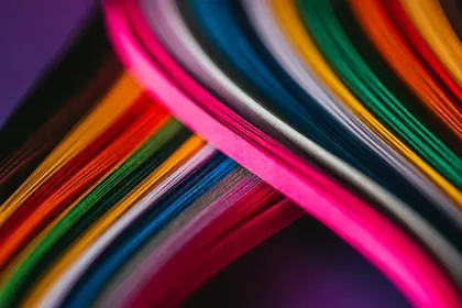 Vibrant Paper Waves — 200-piece jigsaw puzzle