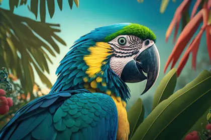 Vibrant Jungle Parrot — 300-piece jigsaw puzzle