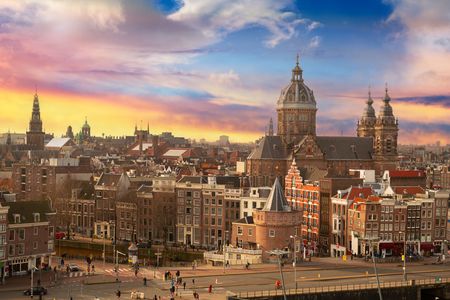 Amsterdam Skyline at Dusk — 300-piece jigsaw puzzle