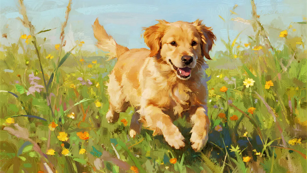 Joyful Canine Adventure — 64-piece jigsaw puzzle