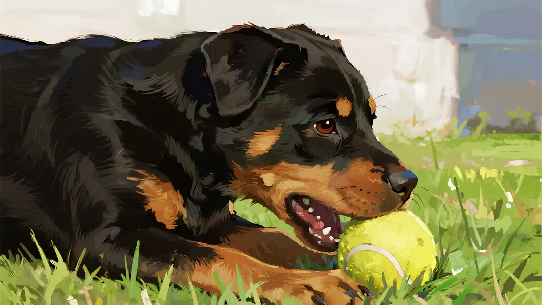 Playful Pup Portrait — 300-piece jigsaw puzzle
