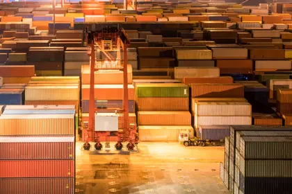 Industrial Container Yard — 500-piece jigsaw puzzle