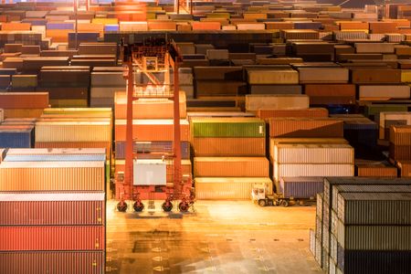 Industrial Container Yard — 500-piece jigsaw puzzle