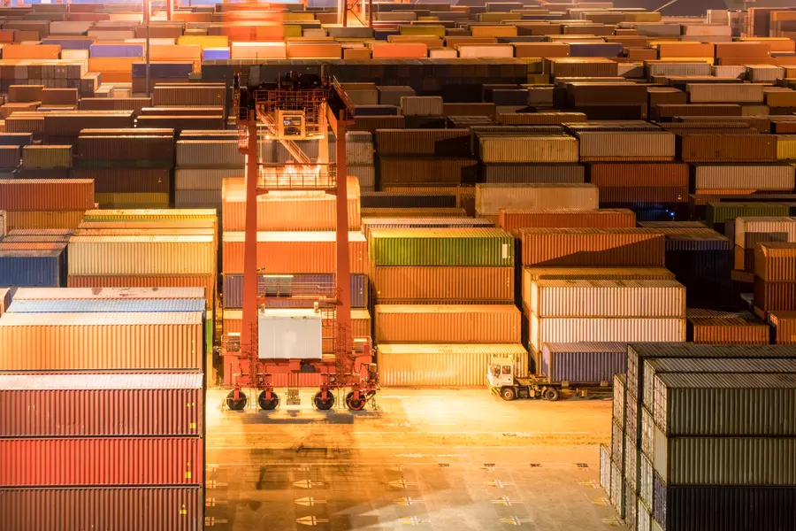 Industrial Container Yard — 500-piece jigsaw puzzle