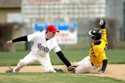 Intense Baseball Play — 300-piece jigsaw puzzle