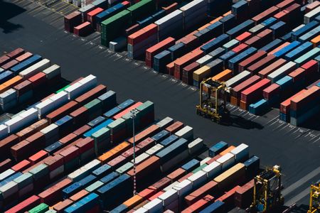Colorful Container Yard — 500-piece jigsaw puzzle