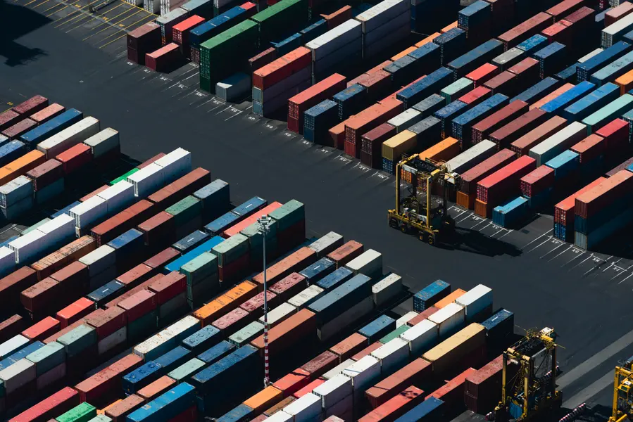 Colorful Container Yard — 500-piece jigsaw puzzle