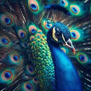 Majestic Peacock Display — 400-piece jigsaw puzzle