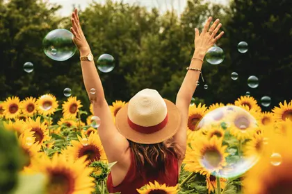 Joyful Sunflower Field — 500-piece jigsaw puzzle
