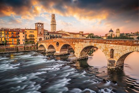 Sunset Over Verona — 200-piece jigsaw puzzle