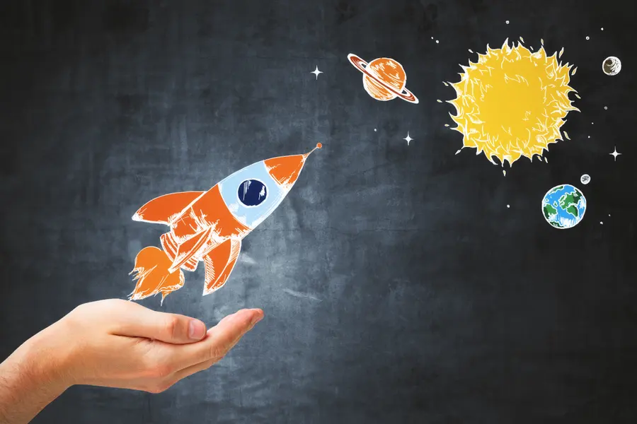 Hand Launching Rocket — 300-piece jigsaw puzzle