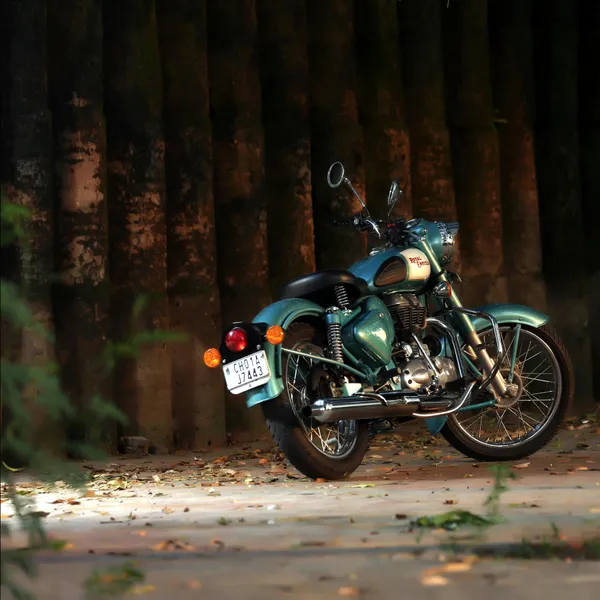 Encanto de motocicleta vintage — rompecabezas de 150 piezas