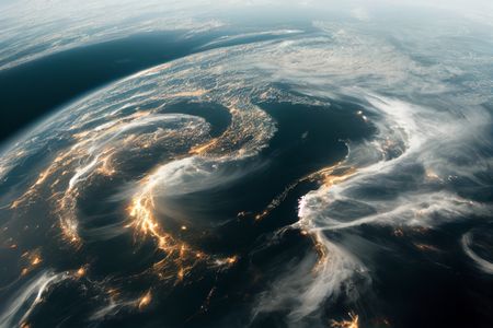 Ethereal Planetary Swirls — 300-piece jigsaw puzzle