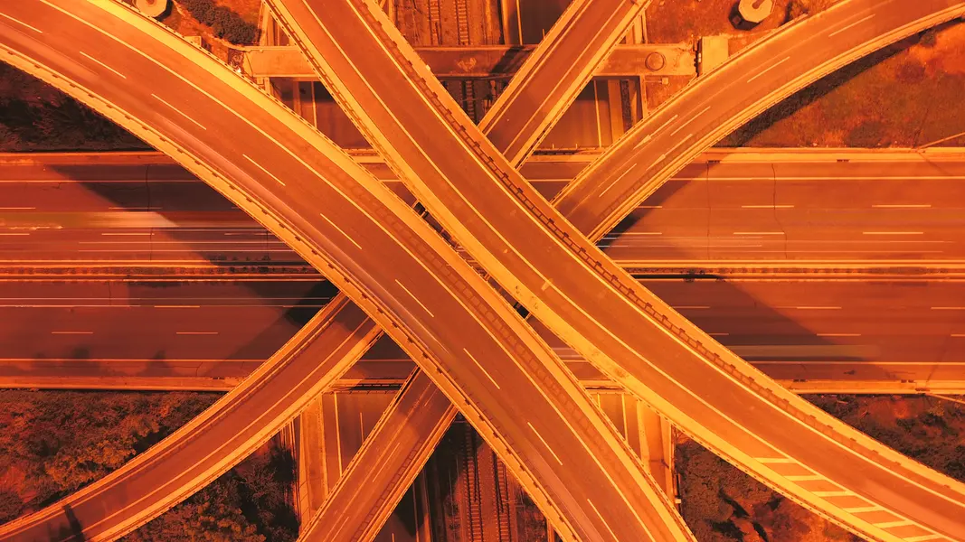 Golden Highway Interchange — 200-piece jigsaw puzzle