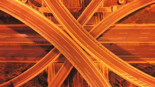 Golden Highway Interchange — 200-piece jigsaw puzzle