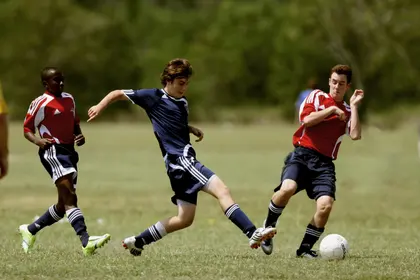 Youth Soccer Action — 150-piece jigsaw puzzle