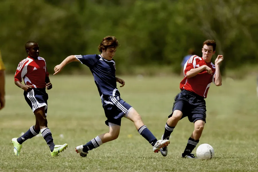 Youth Soccer Action — 150-piece jigsaw puzzle