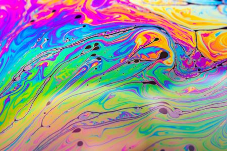 Vibrant Color Swirls — 64-piece jigsaw puzzle