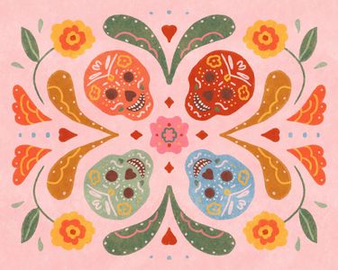 Festive Sugar Skulls — 300-piece jigsaw puzzle