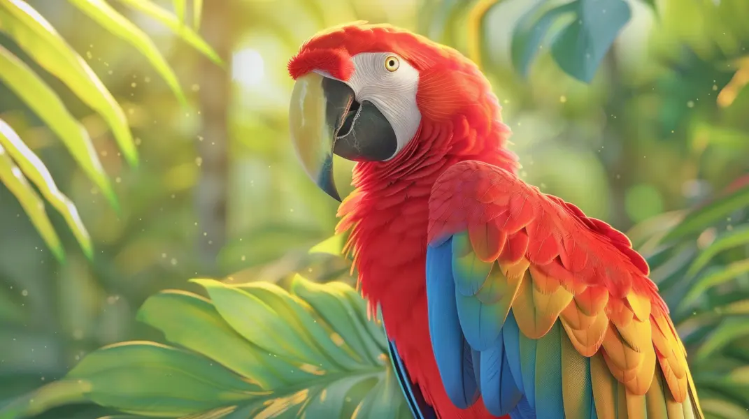 Vibrant Jungle Parrot — 50-piece jigsaw puzzle