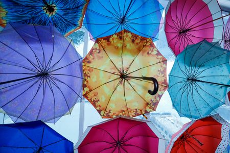 Colorful Umbrella Canopy — 300-piece jigsaw puzzle